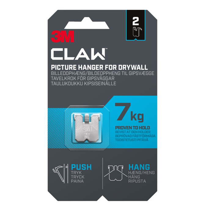 Tavelkrok 3M Claw 7 kg 2-pack